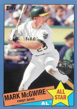 2020 Topps - 1985 Topps Baseball 35th Anniversary All-Stars Blue #85AS-8 Mark McGwire Front