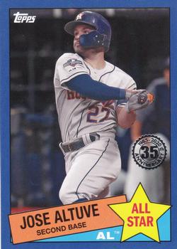 2020 Topps - 1985 Topps Baseball 35th Anniversary All-Stars Blue #85AS-25 Jose Altuve Front