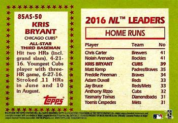 2020 Topps - 1985 Topps Baseball 35th Anniversary All-Stars Blue #85AS-50 Kris Bryant Back