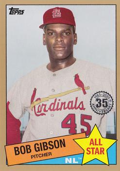2020 Topps - 1985 Topps Baseball 35th Anniversary All-Stars Gold #85AS-26 Bob Gibson Front