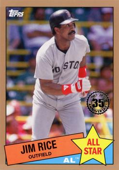 2020 Topps - 1985 Topps Baseball 35th Anniversary All-Stars Gold #85AS-34 Jim Rice Front