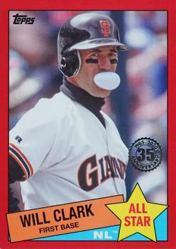 2020 Topps - 1985 Topps Baseball 35th Anniversary All-Stars Red #85AS-29 Will Clark Front