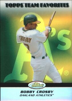 2008 Finest - Topps Team Favorites Refractors #TF-BC Bobby Crosby Front