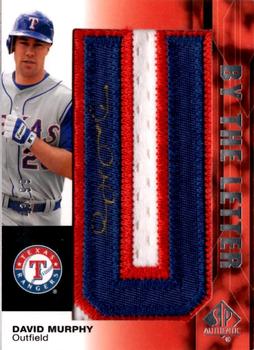 2008 SP Authentic - By The Letter Signatures #BL-DA David Murphy Front