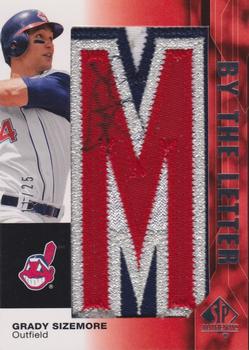 2008 SP Authentic - By The Letter Signatures #BL-GS Grady Sizemore Front