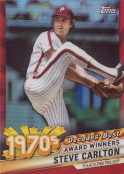2020 Topps - Decades' Best Chrome Red (Series Two) #DBC-37 Steve Carlton Front