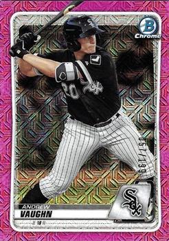 2020 Bowman - Chrome Prospects Pink Shimmer Refractor #BCP-26 Andrew Vaughn Front