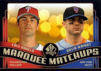 2008 SP Authentic - Marquee Matchups #MM-28 Cole Hamels / David Wright Front