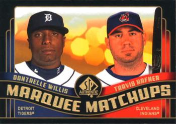 2008 SP Authentic - Marquee Matchups #MM-11 Dontrelle Willis / Travis Hafner Front