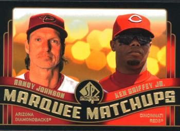 2008 SP Authentic - Marquee Matchups #MM-24 Randy Johnson / Ken Griffey Jr. Front