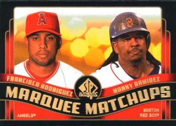 2008 SP Authentic - Marquee Matchups #MM-44 Francisco Rodriguez / Manny Ramirez Front