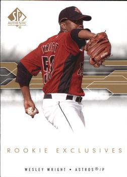 2008 SP Authentic - Rookie Exclusives #RE-WW Wesley Wright Front