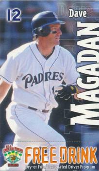2001 San Diego Padres MADD #NNO Dave Magadan Front