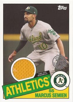 2020 Topps - 1985 Topps Baseball 35th Anniversary Relics (Series Two) #85TR-MS Marcus Semien Front