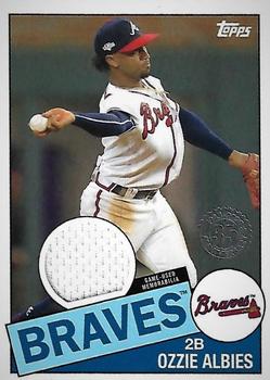 2020 Topps - 1985 Topps Baseball 35th Anniversary Relics (Series Two) #85TR-OA Ozzie Albies Front