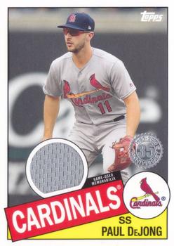 2020 Topps - 1985 Topps Baseball 35th Anniversary Relics (Series Two) #85TR-PD Paul DeJong Front