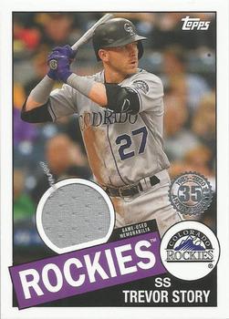 2020 Topps - 1985 Topps Baseball 35th Anniversary Relics (Series Two) #85TR-TS Trevor Story Front