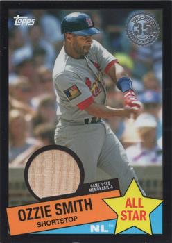 2020 Topps - 1985 Topps Baseball 35th Anniversary All-Stars Relics Black #85ASR-OS Ozzie Smith Front