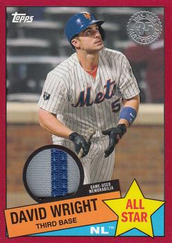 2020 Topps - 1985 Topps Baseball 35th Anniversary All-Stars Relics Red #85ASR-DW David Wright Front