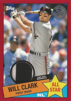 2020 Topps - 1985 Topps Baseball 35th Anniversary All-Stars Relics Red #85ASR-WCL Will Clark Front