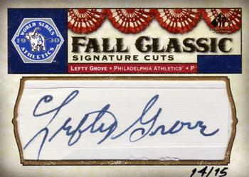 2008 SP Legendary Cuts - Fall Classic Cut Signatures #FCC-LG Lefty Grove Front