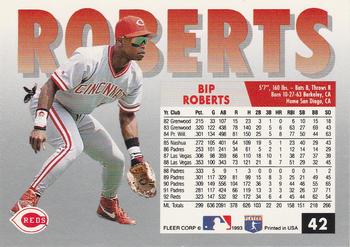 1993 Fleer #42 Bip Roberts Back