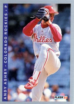 1993 Fleer #401 Andy Ashby Front