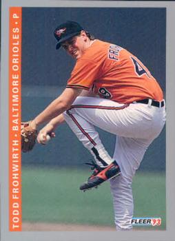 1993 Fleer #166 Todd Frohwirth Front