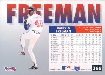 1993 Fleer #366 Marvin Freeman Back