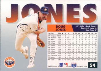 1993 Fleer #54 Doug Jones Back