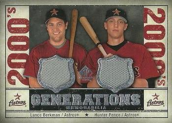 2008 SP Legendary Cuts - Generations Dual Memorabilia #GEN-BP Lance Berkman / Hunter Pence Front