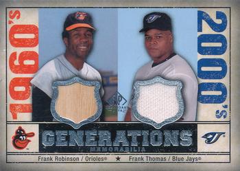 2008 SP Legendary Cuts - Generations Dual Memorabilia #GEN-FF Frank Thomas / Frank Robinson Front