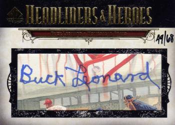 2008 SP Legendary Cuts - Headliners and Heroes Cut Signatures #HH-BU Buck Leonard Front