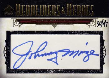 2008 SP Legendary Cuts - Headliners and Heroes Cut Signatures #HH-JM Johnny Mize Front