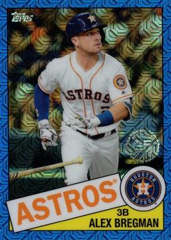 2020 Topps - 1985 Topps Baseball 35th Anniversary Chrome Silver Pack Blue Refractor (Series Two) #85TC-17 Alex Bregman Front