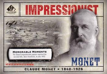 2008 SP Legendary Cuts - Memorable Moments #126 Claude Monet Front