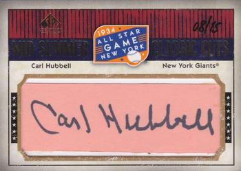 2008 SP Legendary Cuts - Midsummer Classic Cut Signatures #MSC-CH Carl Hubbell Front