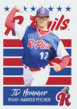 2019 Choice Reading Fightin Phils #8 J.D. Hammer Front