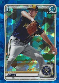 2020 Bowman Sapphire #BCP-57 Aaron Ashby Front