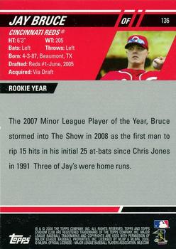 2008 Stadium Club - First Day Issue Retail #136 Jay Bruce Back