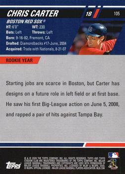 2008 Stadium Club - First Day Issue Retail #105 Chris Carter Back