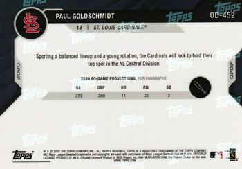 2020 Topps Now Road to Opening Day Summer Camp #OD-452 Paul Goldschmidt Back