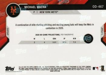 2020 Topps Now Road to Opening Day Summer Camp #OD-467 Michael Wacha Back