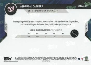 2020 Topps Now Road to Opening Day Summer Camp #OD-497 Asdrubal Cabrera Back