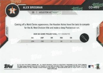 2020 Topps Now Road to Opening Day Summer Camp #OD-499 Alex Bregman Back
