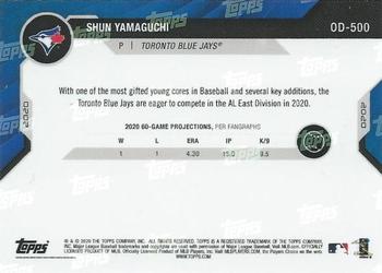 2020 Topps Now Road to Opening Day Summer Camp #OD-500 Shun Yamaguchi Back