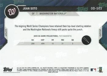 2020 Topps Now Road to Opening Day Summer Camp #OD-503 Juan Soto Back