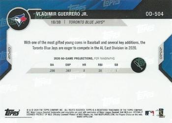 2020 Topps Now Road to Opening Day Summer Camp #OD-504 Vladimir Guerrero Jr. Back