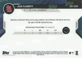 2020 Topps Now Road to Opening Day Summer Camp #OD-509 Jack Flaherty Back