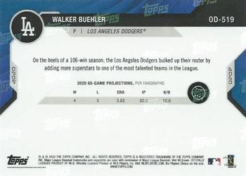 2020 Topps Now Road to Opening Day Summer Camp #OD-519 Walker Buehler Back